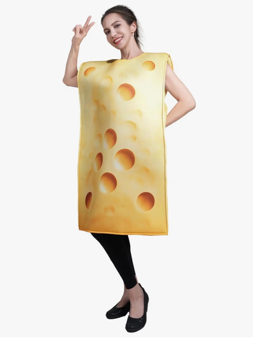 Novelty Swiss Cheese Slice Tunic Cosplay Couple Costume